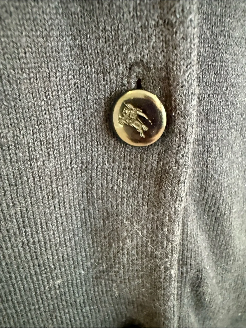 Burberry Blue Label knit cardigan with bow back detail *missing 1 button*